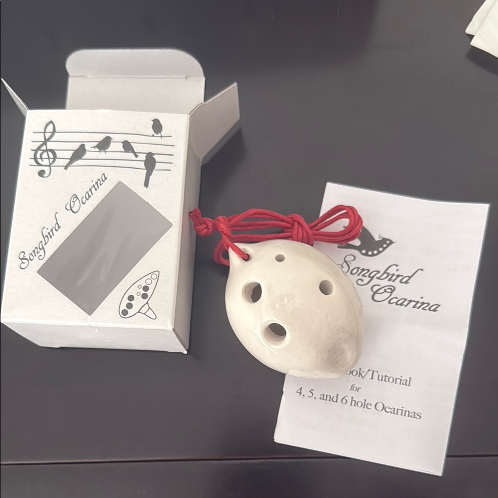 Songbird Ocarina with Red Cord